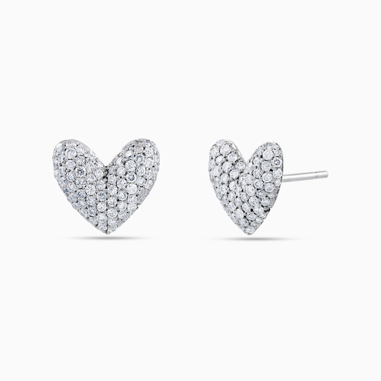 Stone Heart Earrings