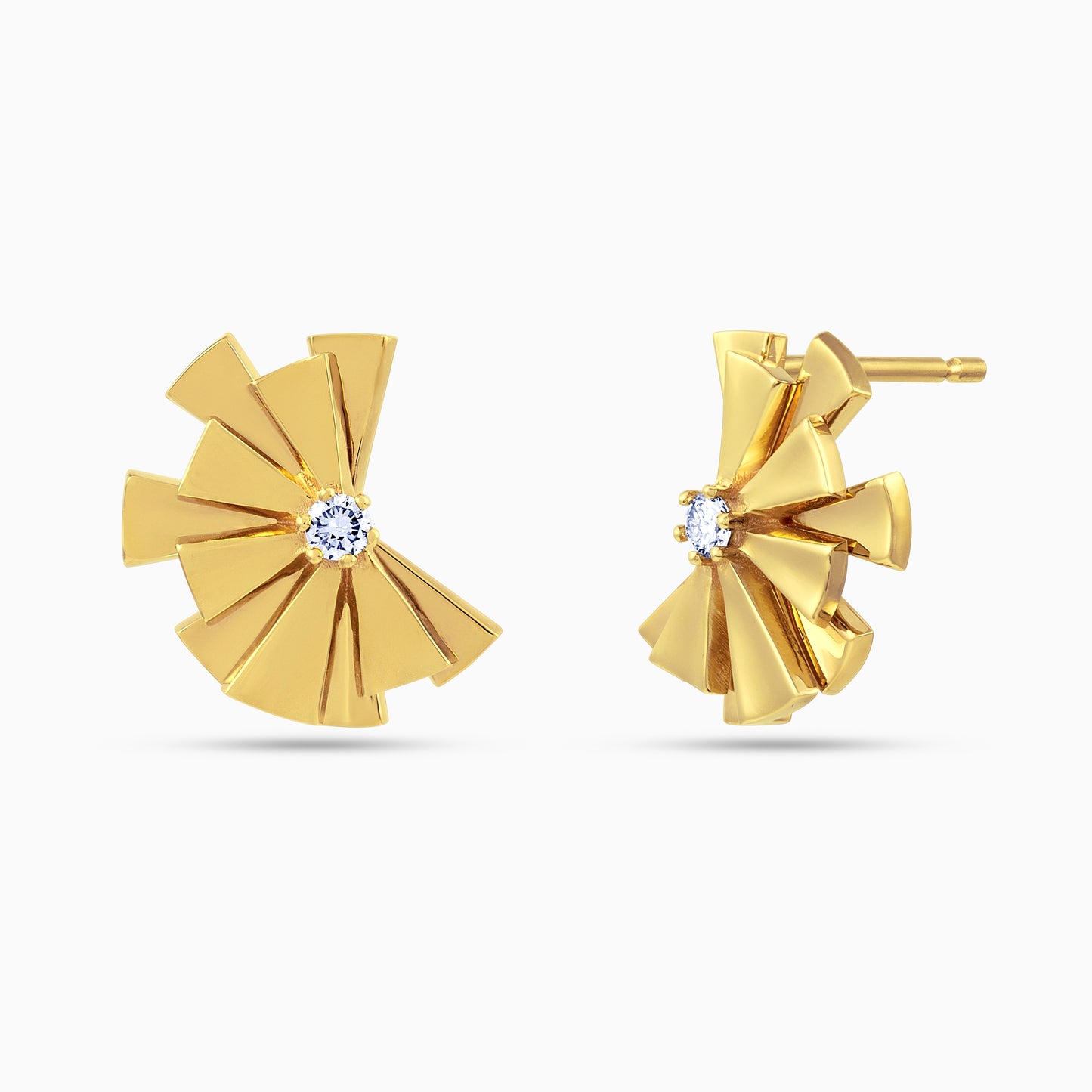 Fan Stone Earrings