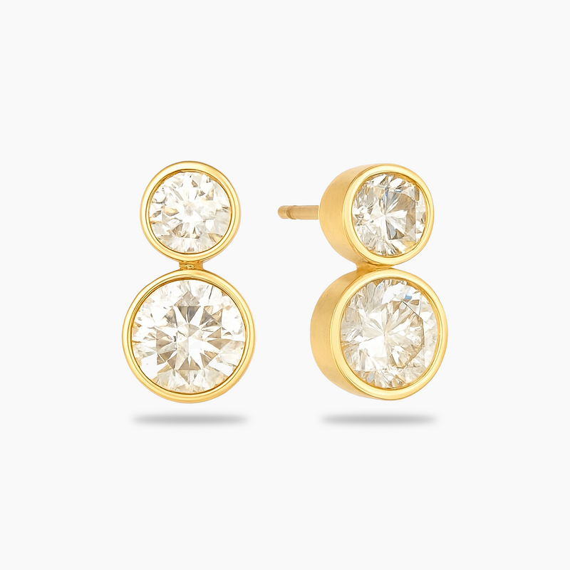 Double Stone Studs