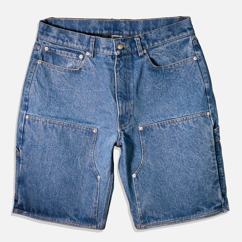 Blue Denim Carpenter Shorts