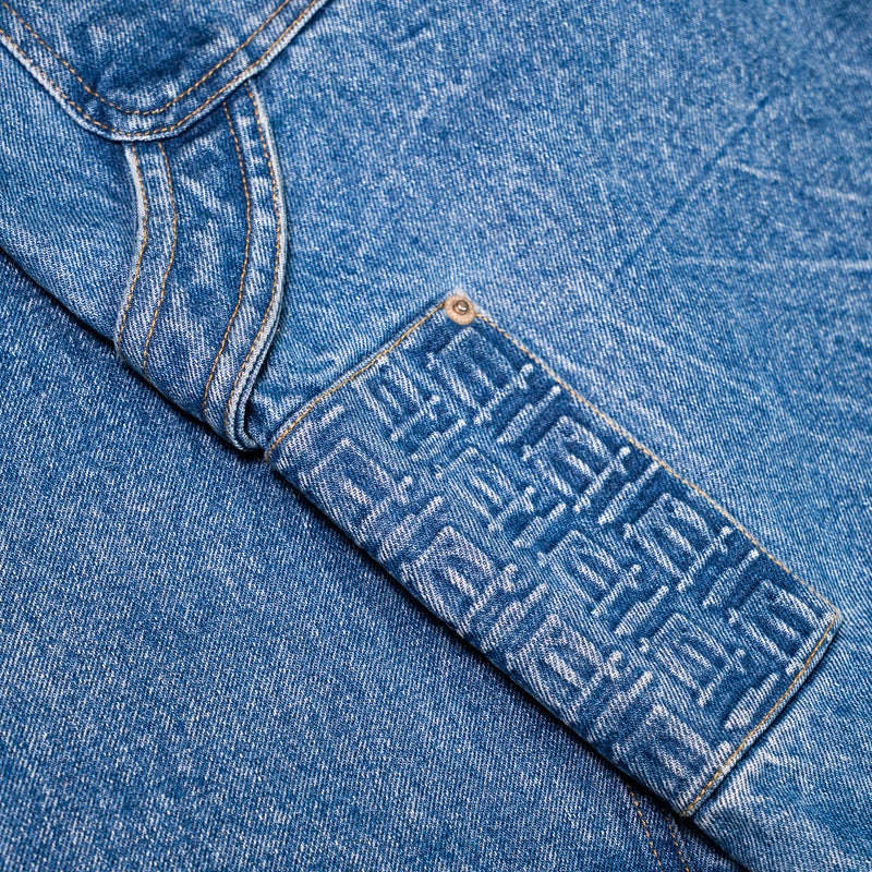 Blue Denim Carpenter Shorts
