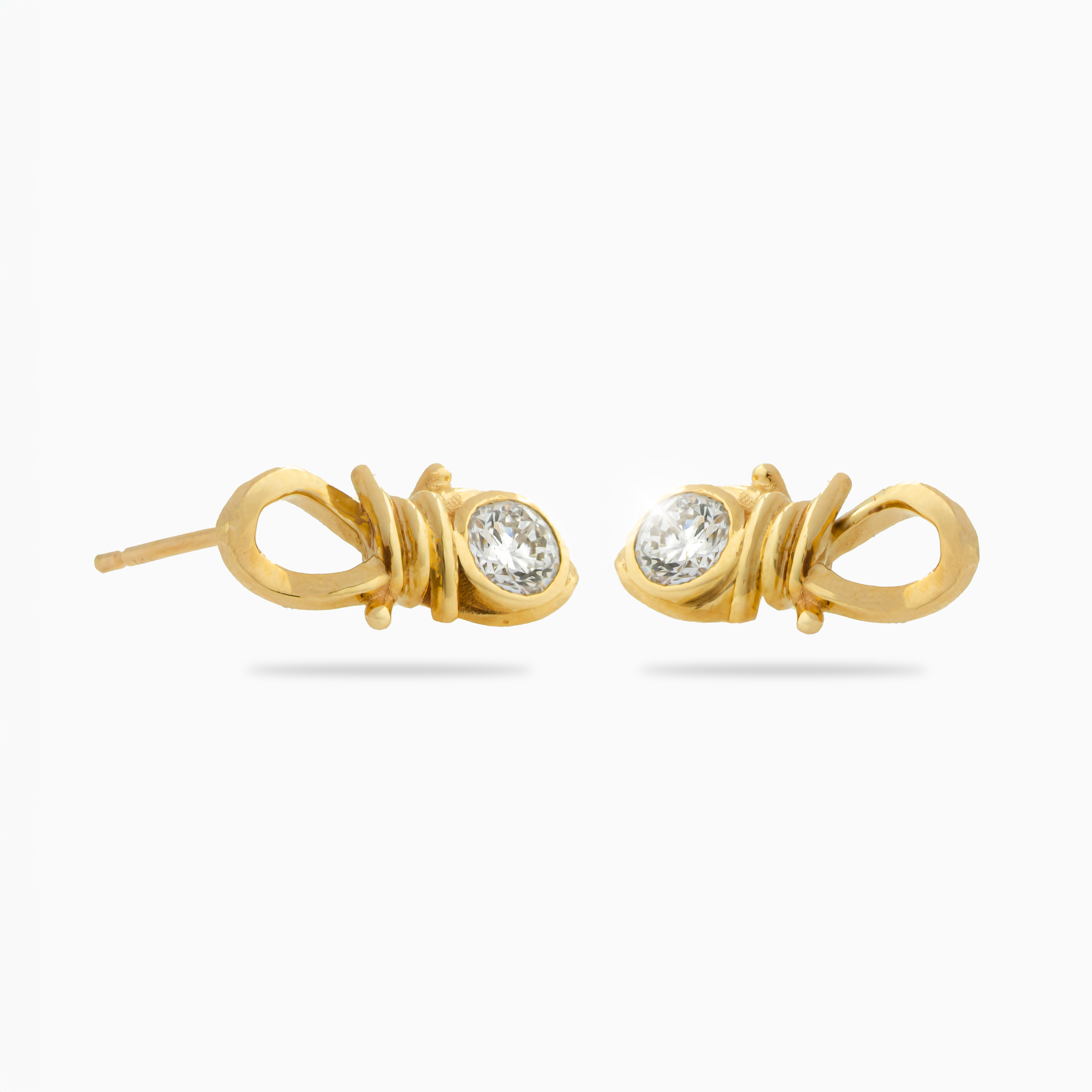 Diamond Barbed Earrings