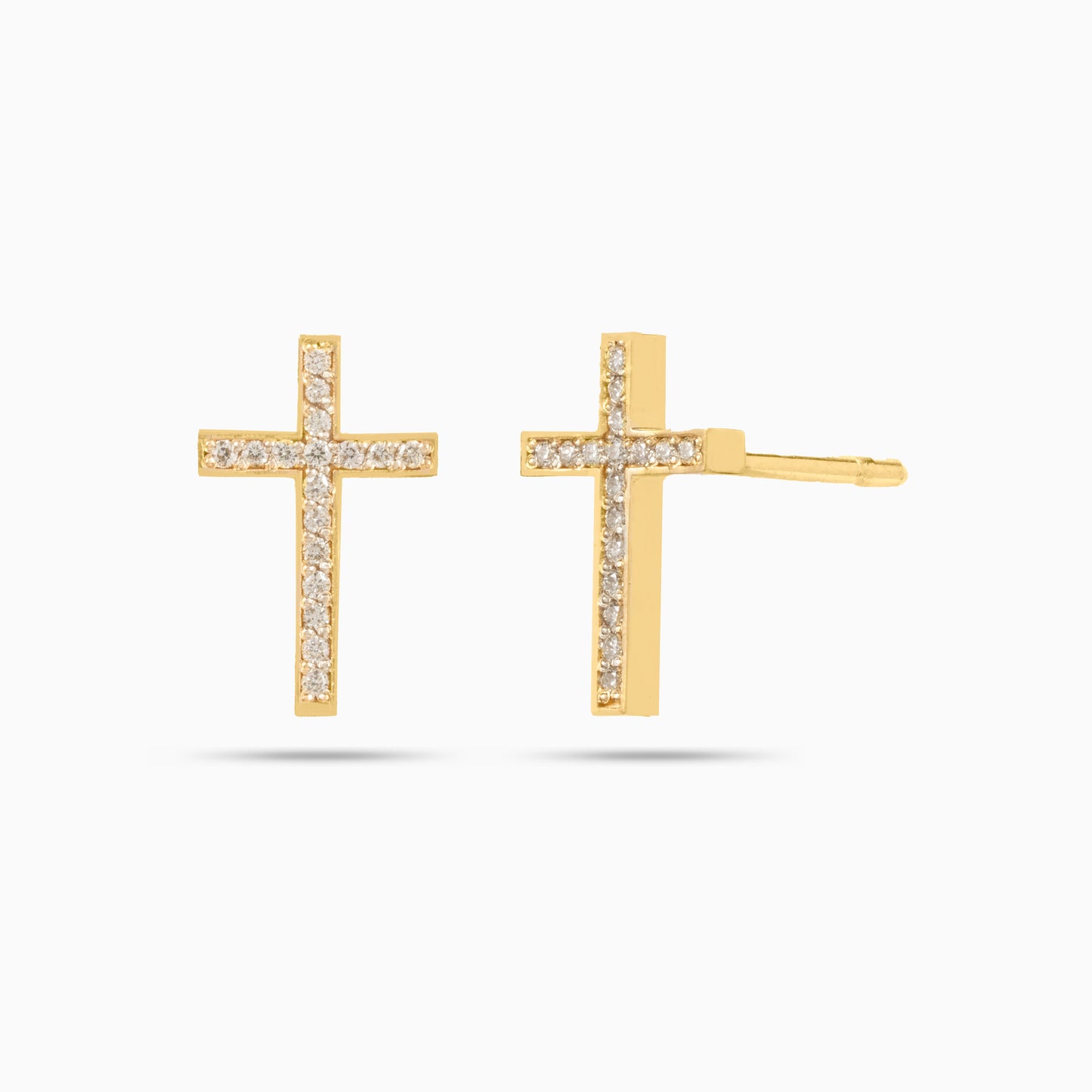 The Iced Cross Earrings