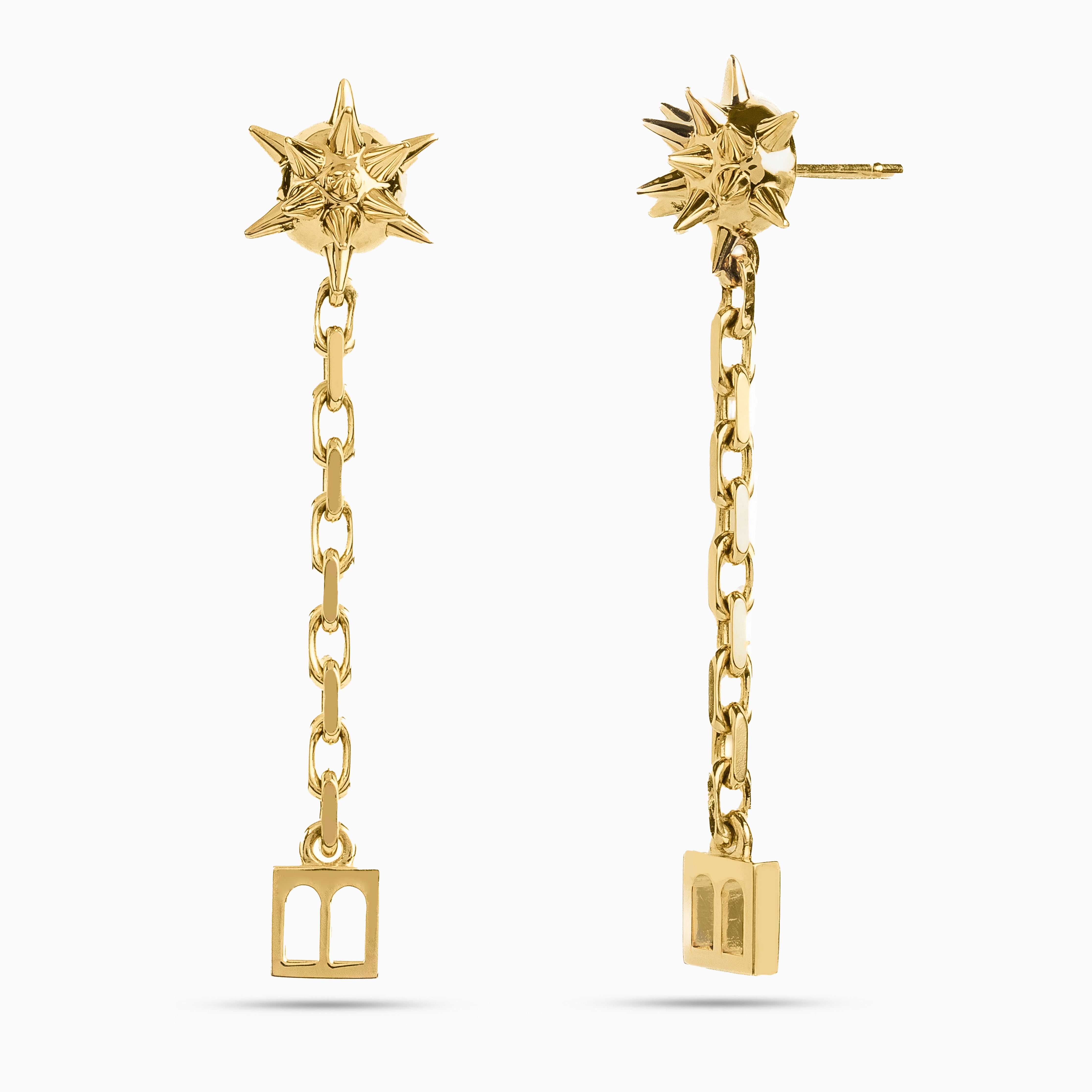 The Spiked Dangling Moses Earrings