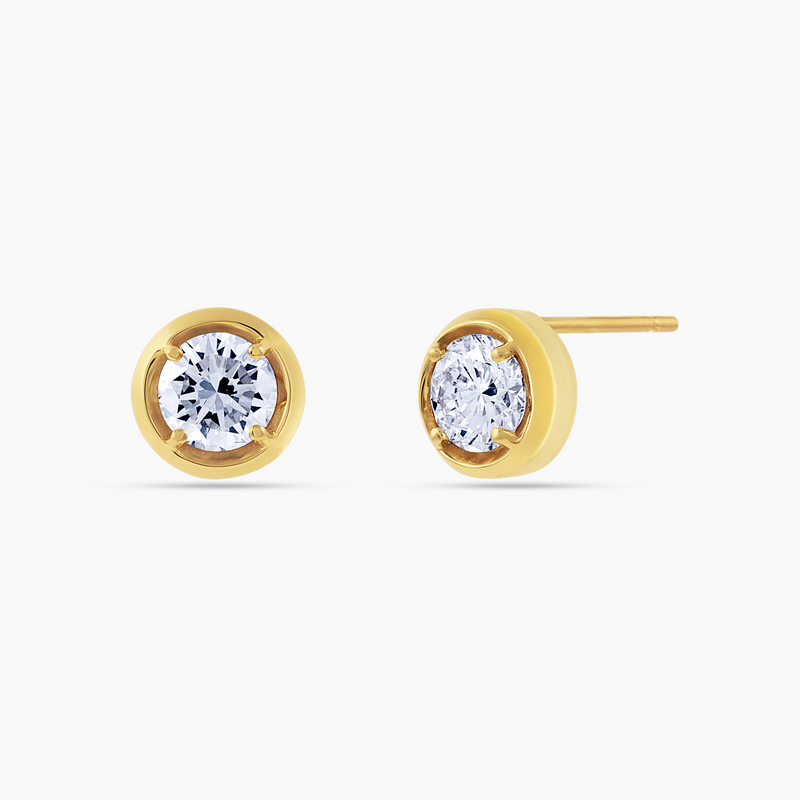 Round Stone Studs