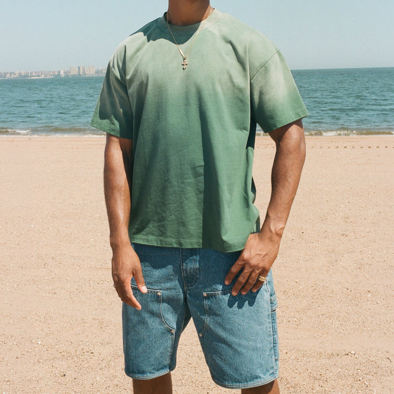 Blue Denim Carpenter Shorts