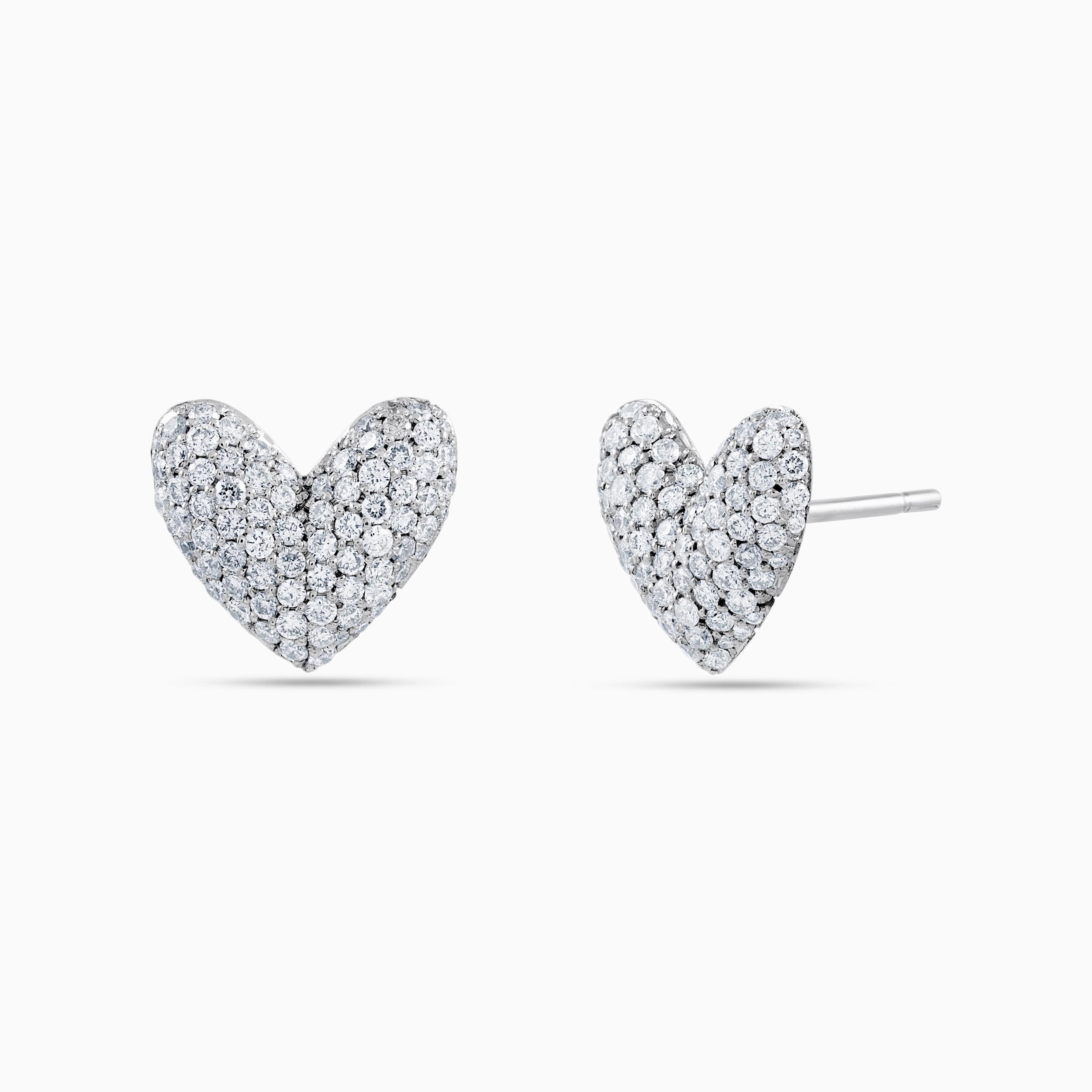 Stone Heart Earrings