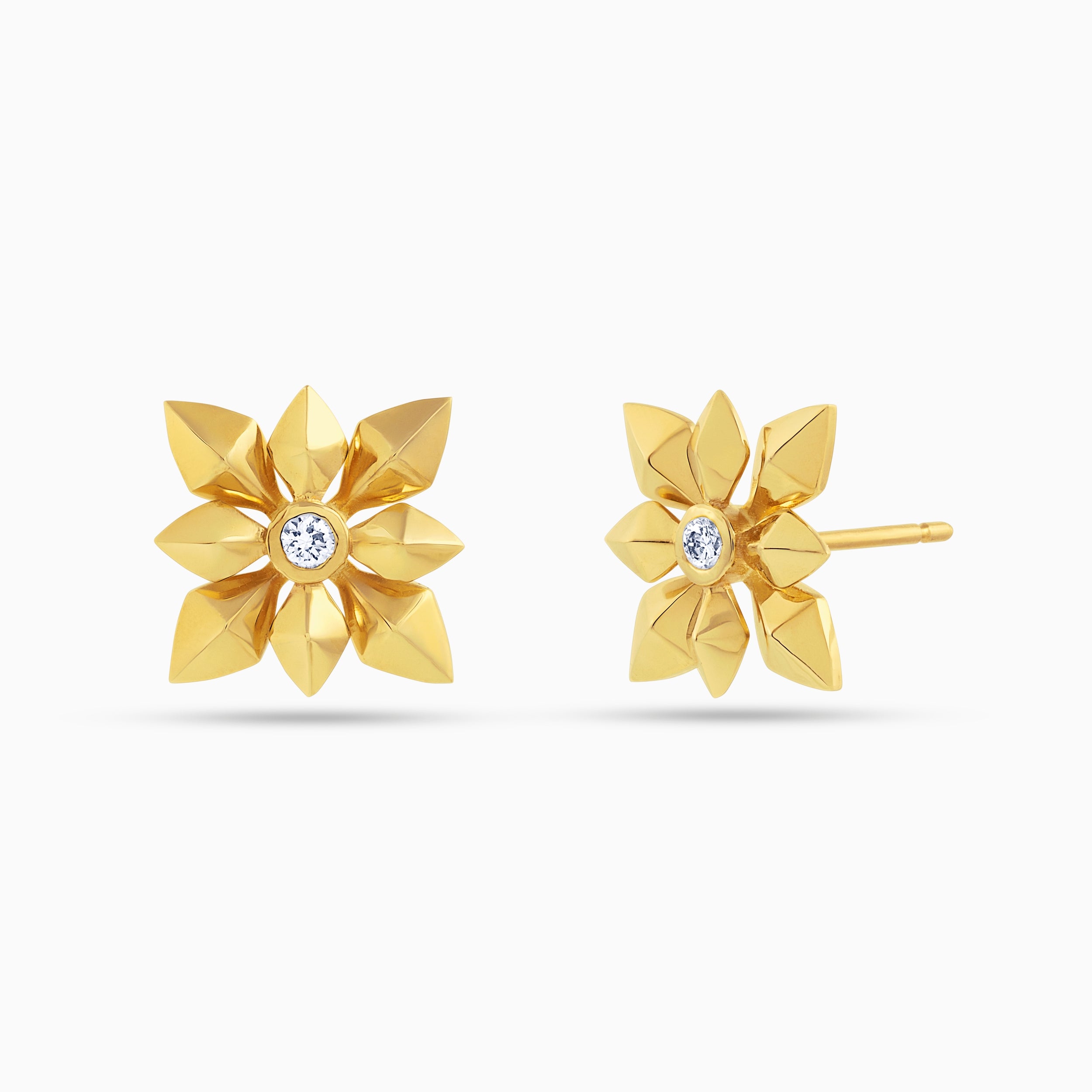 Flower Stone Earrings