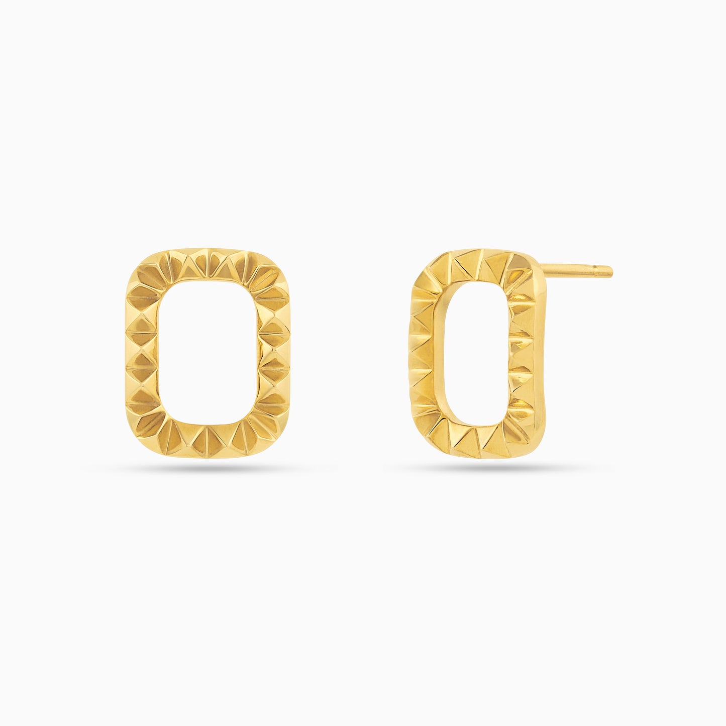 Pyramid O Earrings